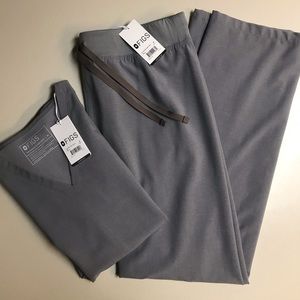 FIGS dark space grey Casma/Livingston scrub set
